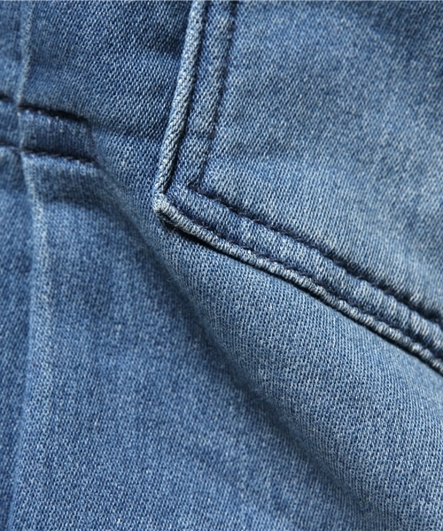 SEVENDAYS=SUNDAY（セブンデイズサンデイ）の「リラックスデニム　Ｇジャン（ブルゾン・メンズ・インディゴブルー/ブラック・MEDIUM/SMALL/LARGE）」の3枚目の写真