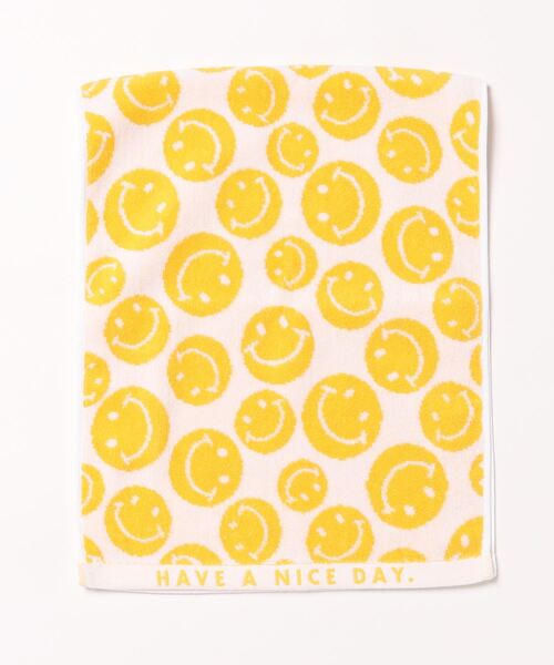 SiNCERE(シンシア)の「〈TPOOL/トゥプール〉FACE TOWEL SMILE FACE/今治フェイスタオル(タオル・レディース・グレー/ネイビー/ホワイト・ONE SIZE)」の9枚目の写真