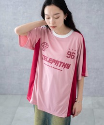 WEGO | WEGO/【24年春夏新作】サッカーメッシュ切り替えビッグT(Tシャツ/カットソー)