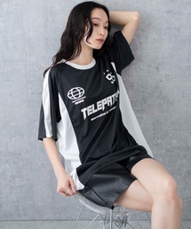 WEGO | WEGO/【24年春夏新作】サッカーメッシュ切り替えビッグT(Tシャツ/カットソー)