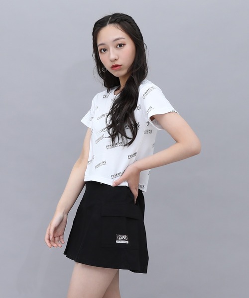 PINKHUNT(ピンクハント)の「PINKHUNT カーゴポケット スカート 9561K(スカート・キッズ・カーキ/ブラック・130cm/140cm/150cm/160cm/120cm)」の7枚目の写真