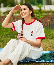 FREAK'S STORE | matsui×FREAK'S STORE/マツイ×フリークスストア 別注 「Pixel&dog1」 ワンポイント クルーネック半袖 ハートリンガーTシャツ(Tシャツ/カットソー)
