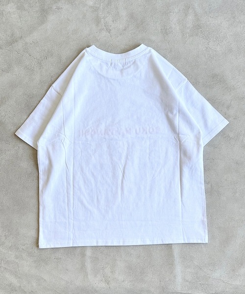 BOKU HA TANOSII(ボク ハ タノシイ)の「【BOKU HA TANOSII】別注ラクガキ柄Tシャツ/おとな(Tシャツ/カットソー・レディース・ホワイト/ブルー・160cm)」の5枚目の写真