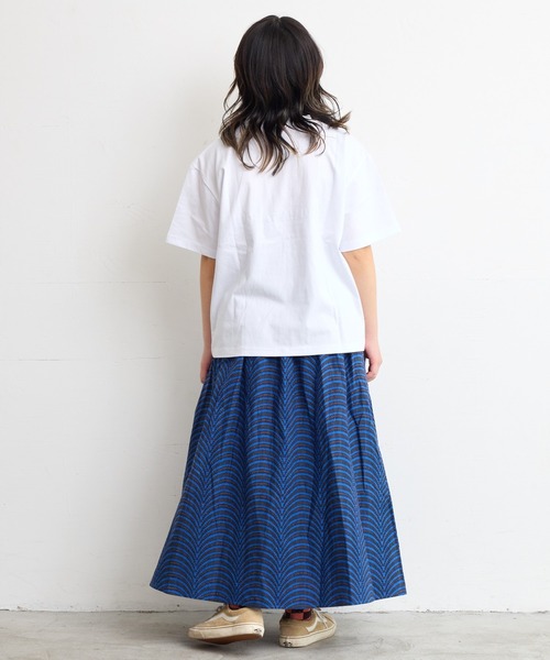 BOKU HA TANOSII(ボク ハ タノシイ)の「【BOKU HA TANOSII】別注ラクガキ柄Tシャツ/おとな(Tシャツ/カットソー・レディース・ホワイト/ブルー・160cm)」の9枚目の写真