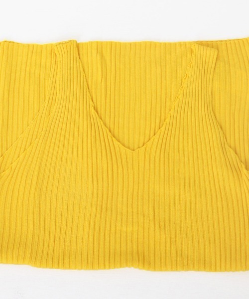 Miniministore(ミニミニストア)の「タンクトップ Vネック サマーニット(タンクトップ・レディース・モカ/ホワイト/ブラック・FREE)」の5枚目の写真