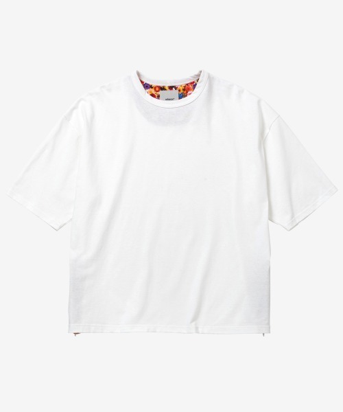 rehacer（レアセル）の「rehacer : Slit Flower  CS / スリットフラワーカットソー（Tシャツ/カットソー・メンズ・ホワイト/ブラック・SMALL/MEDIUM/LARGE/X-LARGE）」の12枚目の写真