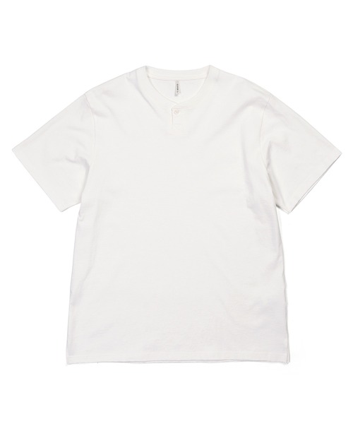 8oz HEAVY WEIGHT BASIC SIZE HENLEY TEE：8オンス