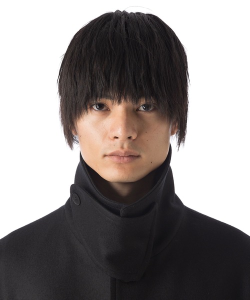 VEIN （ヴェイン）の「ウール ダブルメルトン マキシコート / WO DOUBLE MELTON MAXI COAT（ステンカラーコート・メンズ・ダークグレー/ブラック・2/1/3）」の7枚目の写真