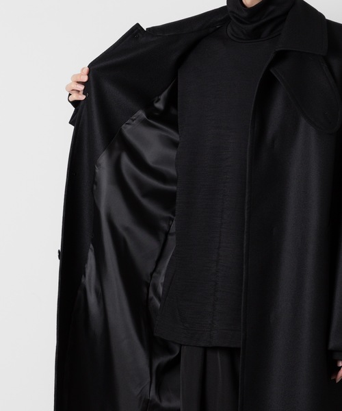 ジャケット・アウター VEIN WO DOUBLE MELTON MAXI COAT - BLACK VEIN 】WO DOUBLE MELTON MAXI COAT - BLACK | 公式通販サイト