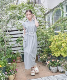 ANDGEEBEE | フレンチスリーブパーカーワンピ(ワンピース)