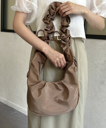 ハンドルギャザーナイロンバッグ