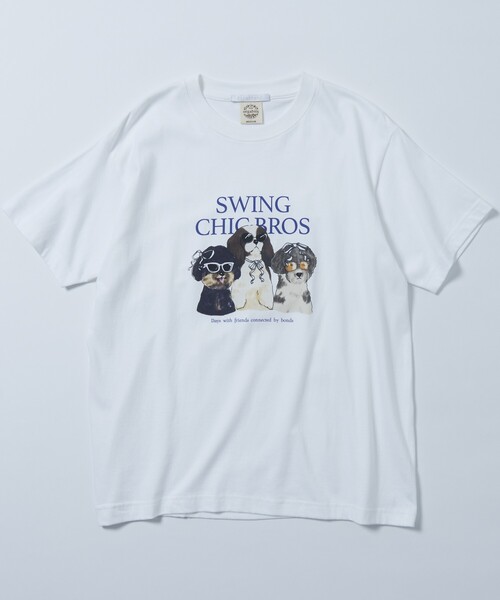 Firsthand（ファーストハンド）の「Firsthand/ファーストハンド オーガニックコットンアニマルプリントTシャツ / フロントデザインTシャツ / 半袖TEE（Tシャツ/カットソー・レディース・ホワイト/その他/グレー・ONE SIZE）」の5枚目の写真