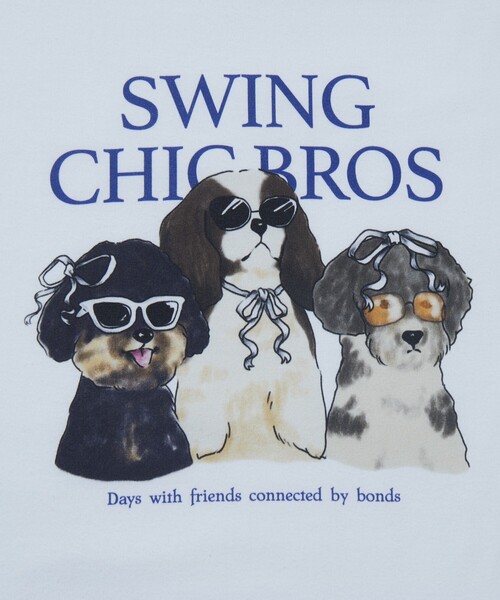 Firsthand（ファーストハンド）の「Firsthand/ファーストハンド オーガニックコットンアニマルプリントTシャツ / フロントデザインTシャツ / 半袖TEE（Tシャツ/カットソー・レディース・ホワイト/その他/グレー・ONE SIZE）」の8枚目の写真