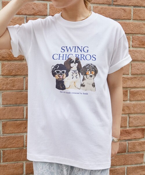 Firsthand（ファーストハンド）の「Firsthand/ファーストハンド オーガニックコットンアニマルプリントTシャツ / フロントデザインTシャツ / 半袖TEE（Tシャツ/カットソー・レディース・ホワイト/その他/グレー・ONE SIZE）」の14枚目の写真