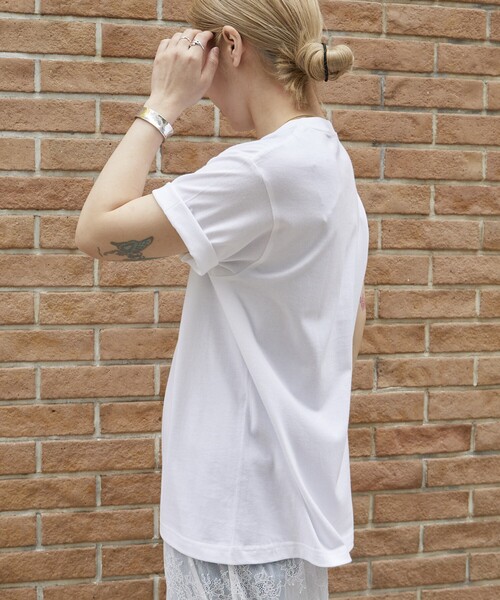 Firsthand（ファーストハンド）の「Firsthand/ファーストハンド オーガニックコットンアニマルプリントTシャツ / フロントデザインTシャツ / 半袖TEE（Tシャツ/カットソー・レディース・ホワイト/その他/グレー・ONE SIZE）」の20枚目の写真