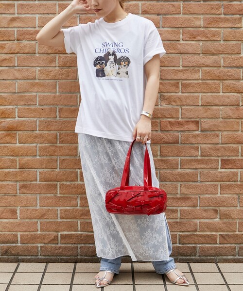 Firsthand（ファーストハンド）の「Firsthand/ファーストハンド オーガニックコットンアニマルプリントTシャツ / フロントデザインTシャツ / 半袖TEE（Tシャツ/カットソー・レディース・ホワイト/その他/グレー・ONE SIZE）」の22枚目の写真