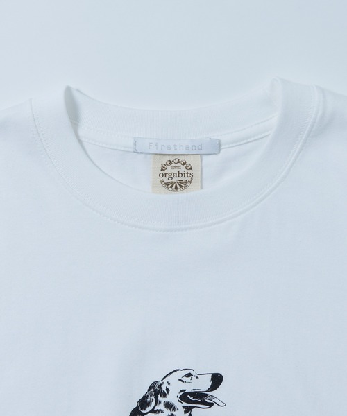 Firsthand（ファーストハンド）の「Firsthand/ファーストハンド オーガニックコットンアニマルプリントTシャツ / フロントデザインTシャツ / 半袖TEE（Tシャツ/カットソー・レディース・ホワイト/その他/グレー・ONE SIZE）」の9枚目の写真