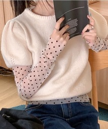 LAFFMO | ドットデザインシースルートップス(その他トップス)