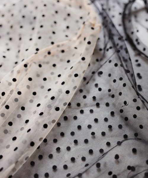 LAFFMO（ラフモ）の「ドットデザインシースルートップス（その他トップス・レディース・ブラック/ベージュ・F）」の17枚目の写真