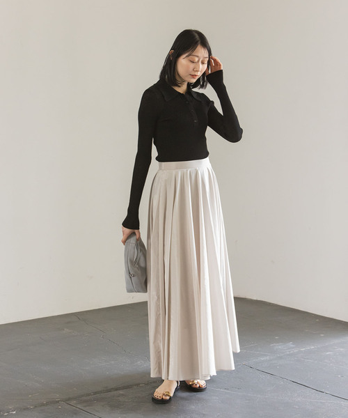 【未使用級】NOBLE ノーブル アルパカ シアー ポロニット 中古・古着通販】Noble (ノーブル) アルパカミックスシアーポロ