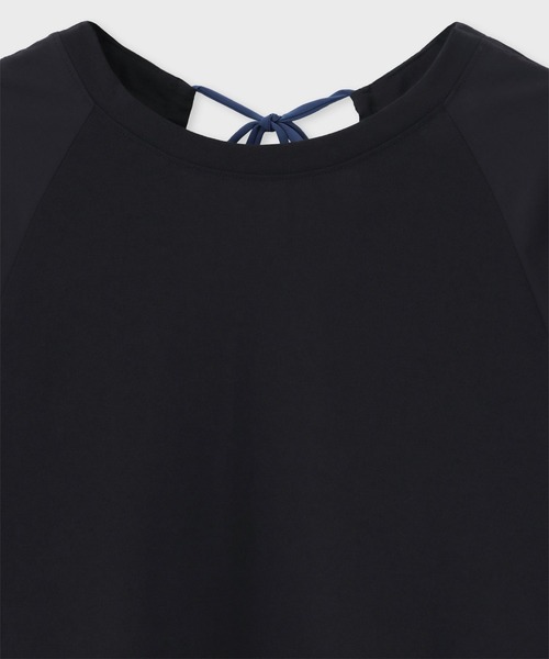 Paul Smith(ポールスミス)の「ウィメンズ ウーブン コンビ カットソー / 245103 J262(Tシャツ/カットソー・レディース・ホワイト/ブラック・MEDIUM)」の7枚目の写真