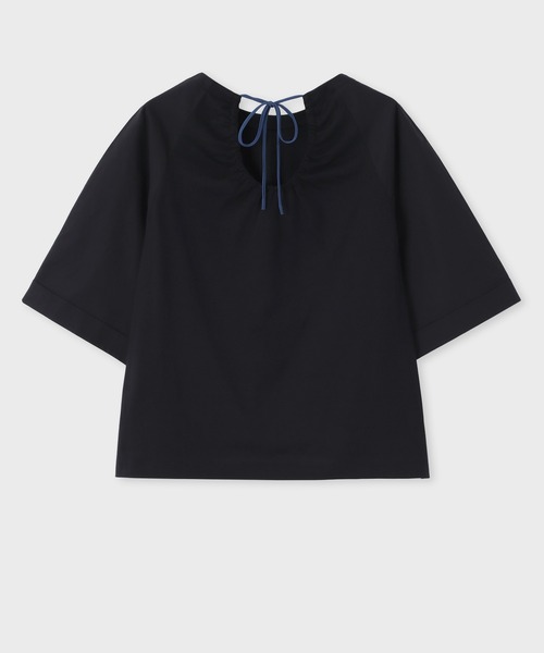 Paul Smith(ポールスミス)の「ウィメンズ ウーブン コンビ カットソー / 245103 J262(Tシャツ/カットソー・レディース・ホワイト/ブラック・MEDIUM)」の9枚目の写真