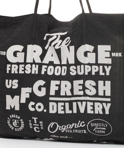 niko and...（ニコアンド）の「オリジナルビッグプリントトートバッグ（トートバッグ・レディース・イエロー/チャコール/ブルー・0）」の9枚目の写真