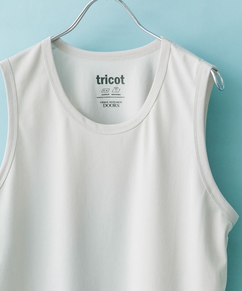 URBAN RESEARCH DOORS(アーバンリサーチドアーズ)の「トリコットタンクトップ(タンクトップ・メンズ・ブラック/ホワイト/グレー・MEDIUM/LARGE)」の3枚目の写真