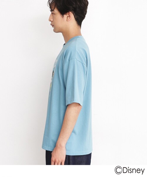 Disney（ディズニー）の「◆【DISNEY/親子リンク】ミッキーマウス　ディズニー半袖Ｔシャツ（Tシャツ/カットソー・メンズ・ホワイト系3/サックスブルー系・02/03）」の16枚目の写真