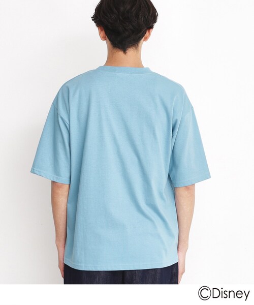 Disney（ディズニー）の「◆【DISNEY/親子リンク】ミッキーマウス　ディズニー半袖Ｔシャツ（Tシャツ/カットソー・メンズ・ホワイト系3/サックスブルー系・02/03）」の15枚目の写真