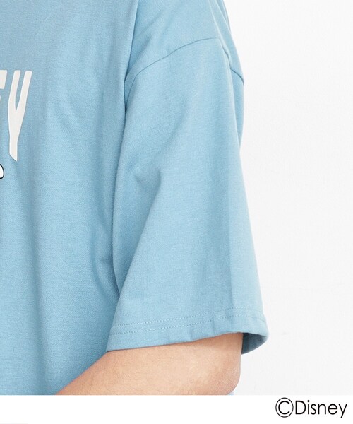 Disney（ディズニー）の「◆【DISNEY/親子リンク】ミッキーマウス　ディズニー半袖Ｔシャツ（Tシャツ/カットソー・メンズ・ホワイト系3/サックスブルー系・02/03）」の13枚目の写真