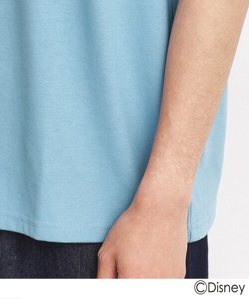 Disney（ディズニー）の「◆【DISNEY/親子リンク】ミッキーマウス　ディズニー半袖Ｔシャツ（Tシャツ/カットソー・メンズ・ホワイト系3/サックスブルー系・02/03）」の12枚目の写真