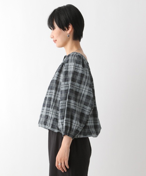 LEPSIM(レプシィム)の「マルチWAYチェックブラウス 130286(シャツ/ブラウス・レディース・ホワイト×ブラック/グリーン・FREE)」の19枚目の写真