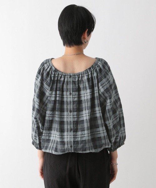 LEPSIM(レプシィム)の「マルチWAYチェックブラウス 130286(シャツ/ブラウス・レディース・ホワイト×ブラック/グリーン・FREE)」の20枚目の写真