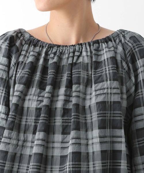 LEPSIM(レプシィム)の「マルチWAYチェックブラウス 130286(シャツ/ブラウス・レディース・ホワイト×ブラック/グリーン・FREE)」の21枚目の写真