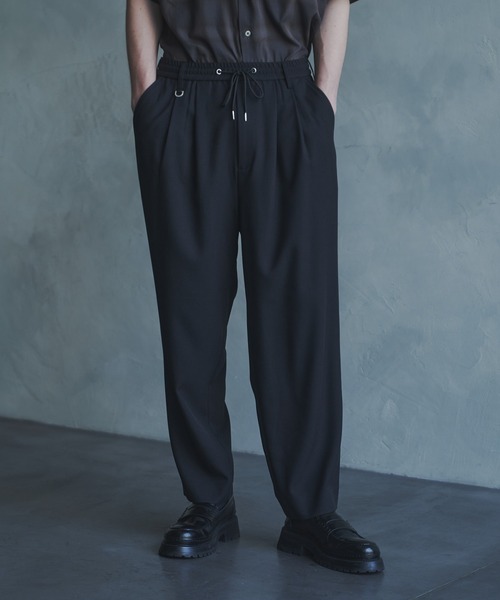 DOOPZ（ドープス）の「Hyper Fine Tapered Slacks - ハイパーファインテーパードスラックス(セットアップ可能)（スラックス・メンズ・ブラック/ライトブラウン・SMALL/MEDIUM/LARGE）」の7枚目の写真