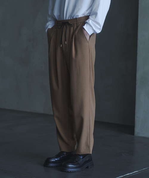 DOOPZ（ドープス）の「Hyper Fine Tapered Slacks - ハイパーファインテーパードスラックス(セットアップ可能)（スラックス・メンズ・ブラック/ライトブラウン・SMALL/MEDIUM/LARGE）」の11枚目の写真