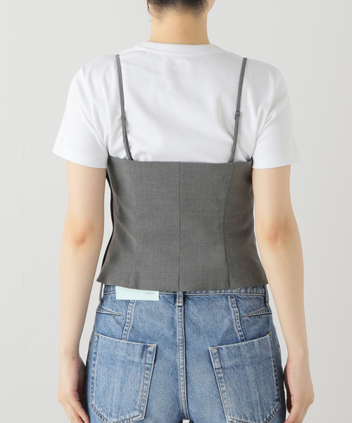 plage（プラージュ）の「calla lily ビスチェ (gray)（ベスト・レディース・グレー・34）」の5枚目の写真