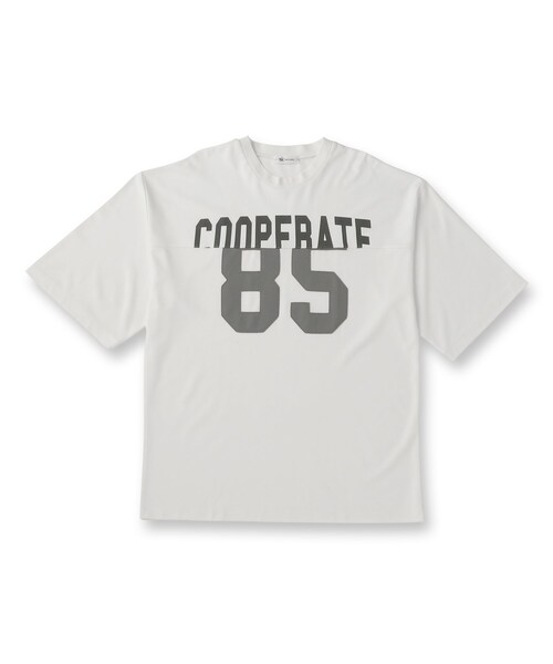 tk.TAKEO KIKUCHI(ティーケータケオキクチ)の「◆ナンバリングペイストTシャツ(Tシャツ/カットソー・メンズ・オフホワイト/ブラック・03/02)」の17枚目の写真