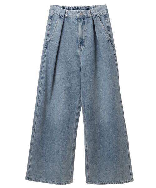 earth music&ecology（アースミュージックアンドエコロジー）の「タックホックデニムパンツ（デニムパンツ・レディース・ブラック/ライトインディゴブルー/ライトグレー・S/M）」の10枚目の写真