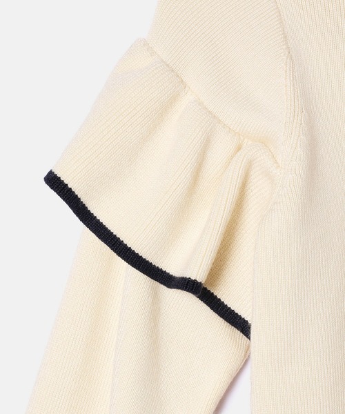ROPE' PICNIC(ロペピクニック)の「【KIDS】マシュマロフリルニット/リンクコーデ(ニット/セーター・キッズ・ネイビー/ライトグリーン/キナリ・110/120/130/140/150)」の10枚目の写真