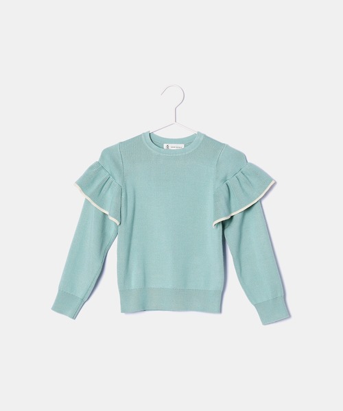 ROPE' PICNIC(ロペピクニック)の「【KIDS】マシュマロフリルニット/リンクコーデ(ニット/セーター・キッズ・ネイビー/ライトグリーン/キナリ・110/120/130/140/150)」の13枚目の写真