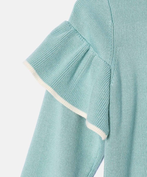 ROPE' PICNIC(ロペピクニック)の「【KIDS】マシュマロフリルニット/リンクコーデ(ニット/セーター・キッズ・ネイビー/ライトグリーン/キナリ・110/120/130/140/150)」の14枚目の写真