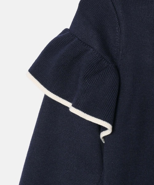 ROPE' PICNIC(ロペピクニック)の「【KIDS】マシュマロフリルニット/リンクコーデ(ニット/セーター・キッズ・ネイビー/ライトグリーン/キナリ・110/120/130/140/150)」の17枚目の写真