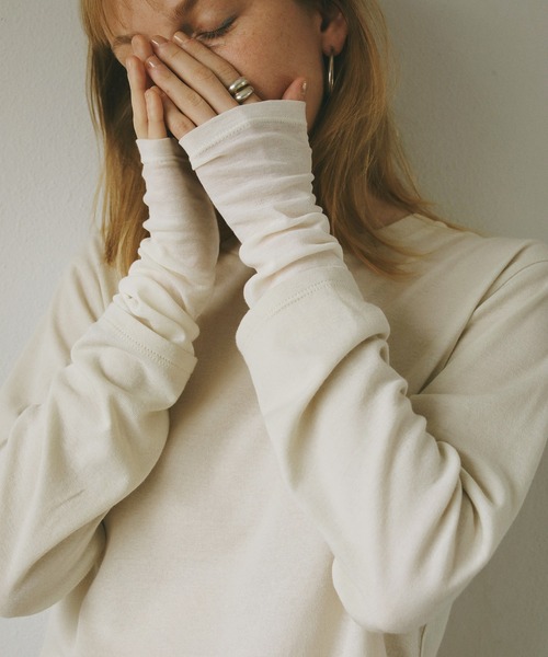 セール】LAYERED SLEEVE CUT TOPS（Tシャツ/カットソー）｜MANOF
