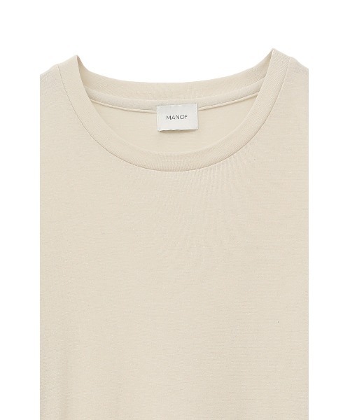 MANOF(マノフ)の「LAYERED SLEEVE CUT TOPS(Tシャツ/カットソー・レディース・ブルー/ブラック/アイボリー・FREE)」の12枚目の写真