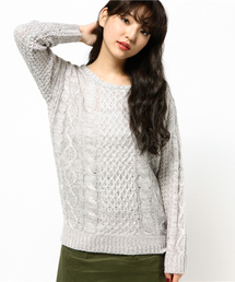 one after another NICE CLAUP | 【ナイスクラップ】ケーブルニット(ニット/セーター)