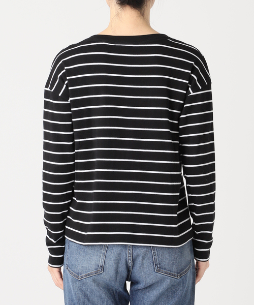 Spick & Span（スピックアンドスパン）の「MAISON CORNICHON / メゾン コルニション ボーダープルオーバー（Tシャツ/カットソー・レディース・ホワイト/ブラック/レッド・FREE）」の15枚目の写真