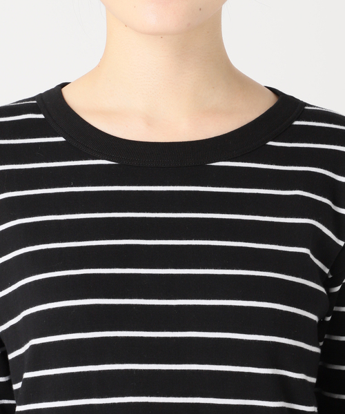 Spick & Span（スピックアンドスパン）の「MAISON CORNICHON / メゾン コルニション ボーダープルオーバー（Tシャツ/カットソー・レディース・ホワイト/ブラック/レッド・FREE）」の14枚目の写真