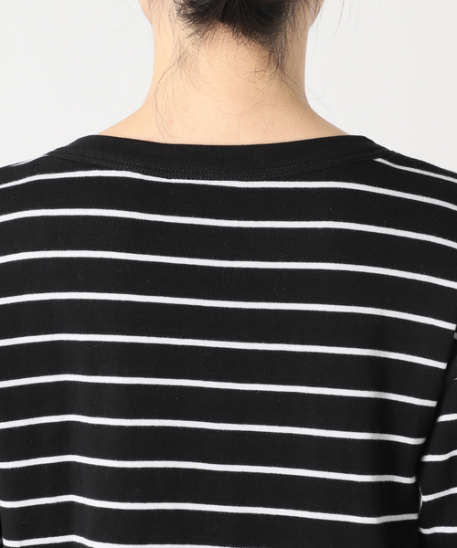 Spick & Span（スピックアンドスパン）の「MAISON CORNICHON / メゾン コルニション ボーダープルオーバー（Tシャツ/カットソー・レディース・ホワイト/ブラック/レッド・FREE）」の13枚目の写真